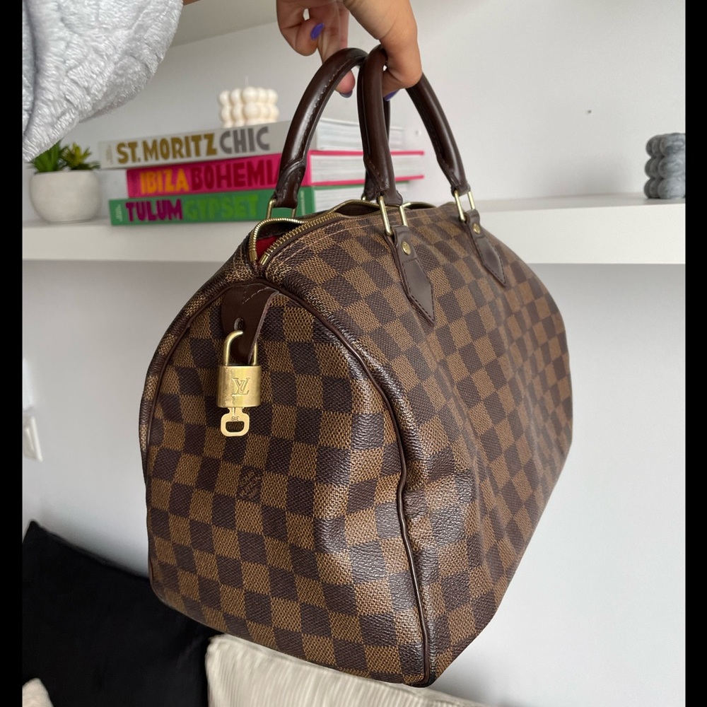 Louis Vuitton Brown Damier Ebene Speedy 30 - Picture 1 of 4